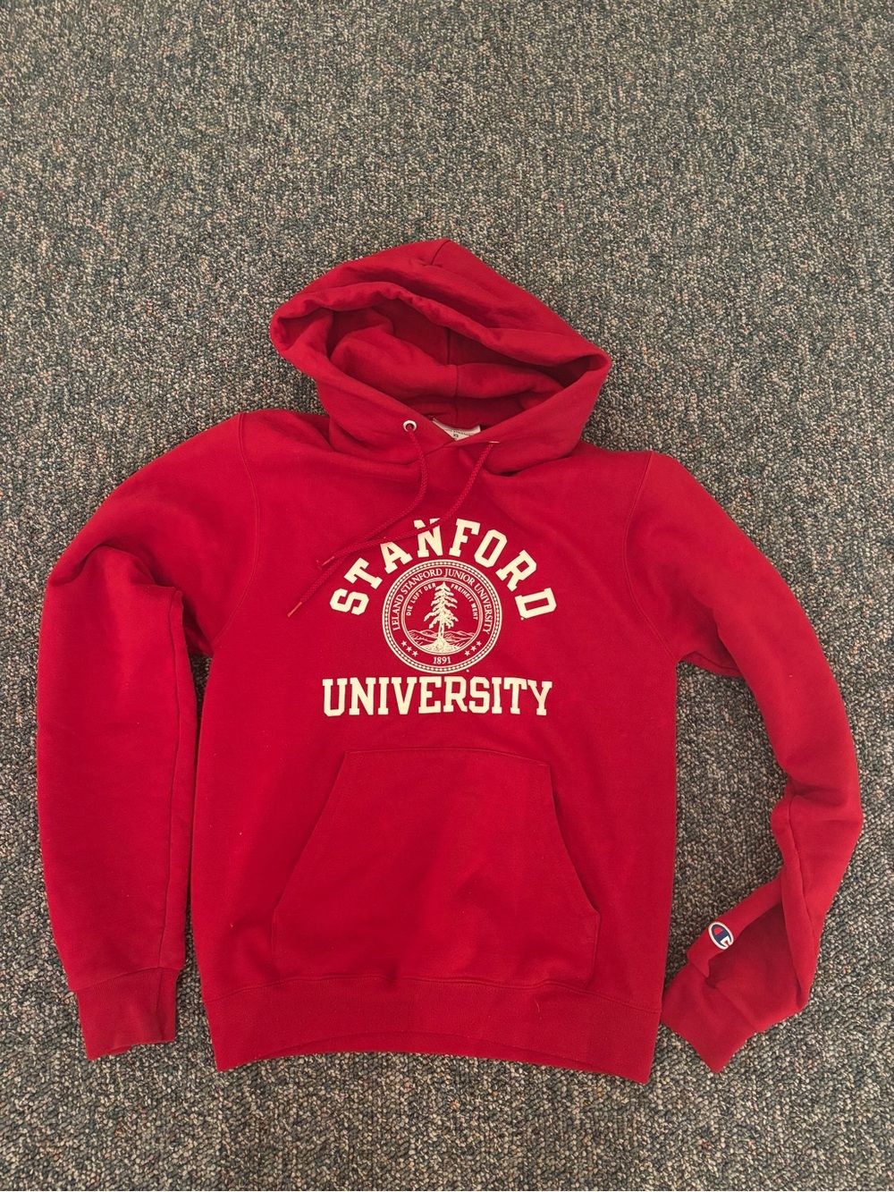Champion Red Stanford University Pullover Hoodie